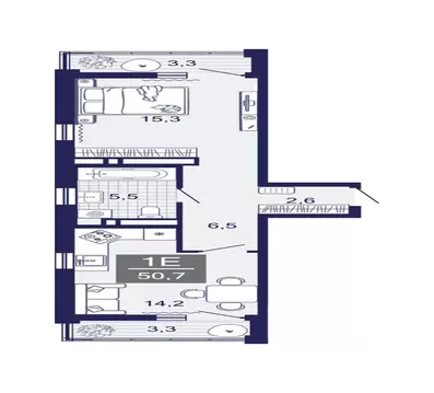 1-к кв. Тюменская область, Тюменский муниципальный округ, д. Дербыши ...
