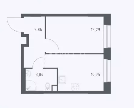 Продается 1-комнатная квартира