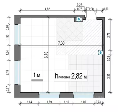 2-к кв. Московская область, Мытищи Белый Grad жилой комплекс (46.9 м)
