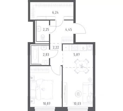 1-к кв. Башкортостан, Уфа Дема жилрайон, Новая Дема жилой комплекс, ...