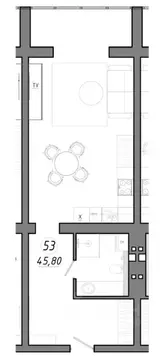 1-к кв. Калининградская область, Светлогорск Олимпийский бул., 3 (45.8 ...