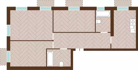 3-к кв. Калининградская область, Гурьевский муниципальный округ, пос. ...