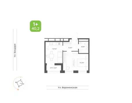 1-к кв. Хабаровский край, Хабаровск Воронежский Бульвар жилой комплекс ...