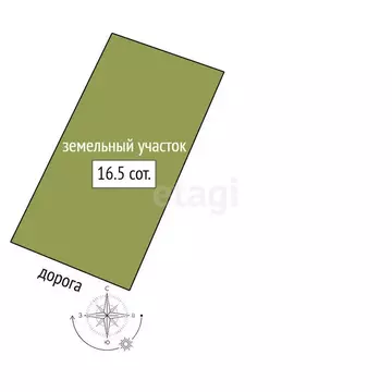 Участок в посёлок Лебедёвка, улица Максима Горького (16.5 м)