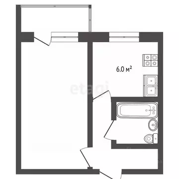 1-к кв. Вологодская область, Череповец ул. Леднева, 5 (28.9 м)