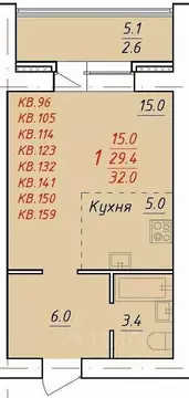 1-к кв. Алтайский край, Новоалтайск Индустриальная ул., 18А (32.0 м)