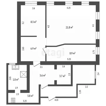 Дом в Мордовия, с. Ичалки ул. Кривошеева, 18 (64 м)