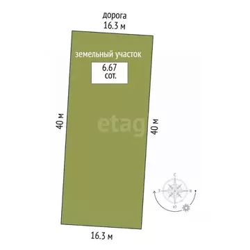 Участок в Тамбовская область, пос. Первомайский, Майский мкр  (6.67 ...