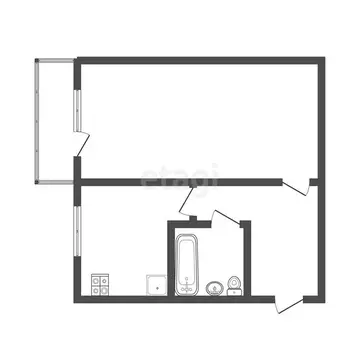 1-комнатная квартира: Ижевск, 9-я Подлесная улица, 6 (30.1 м)