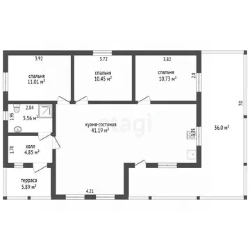 Дом в Вологодская область, д. Жилино ул. 5-я, 36 (125 м)
