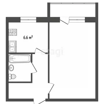 1-к кв. Вологодская область, Вологда Мишкольцская ул., 11А (29.8 м)