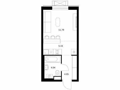 Квартира-студия: Улан-Удэ, Советская улица, 6/2 (25.03 м)