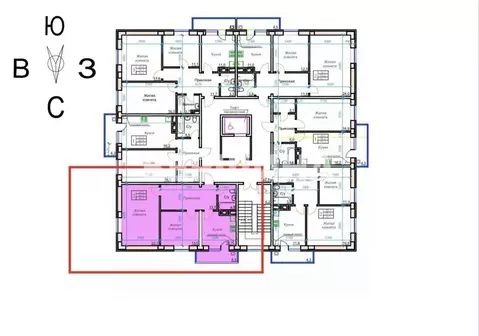 2-к кв. Ставропольский край, Ессентуки ул. Маяковского, 19А (68.2 м)