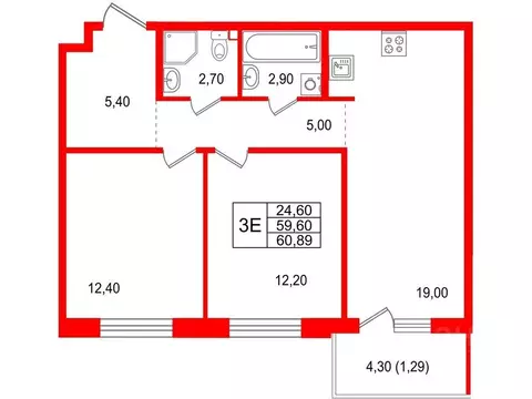 2-к кв. Санкт-Петербург, Санкт-Петербург, Сестрорецк Авиационная ул., ...