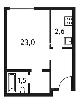 Студия Краснодарский край, Сочи ул. Ленина, 290/6 (28.6 м)