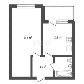 1-к кв. Тюменская область, Тюменский муниципальный округ, с. Каскара ...