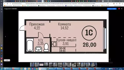 Студия Алтайский край, Барнаул городской округ, Южный рп тракт Южный, ...