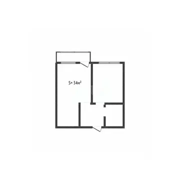 1-к кв. Брянская область, с. Жирятино ул. Сосновая, 12 (34.0 м)