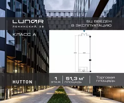 Торговая площадь в Москва Ленинский просп., 38 (51 м)