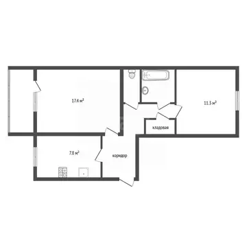 2-к кв. Воронежская область, Воронеж ул. 45-й Стрелковой Дивизии, 253 ...