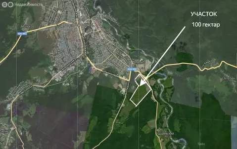 Участок в Апшеронск, улица Ворошилова, 278 (10000 м)