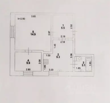 2-к кв. Саратовская область, Вольск ул. Токина, 7А (38.7 м)