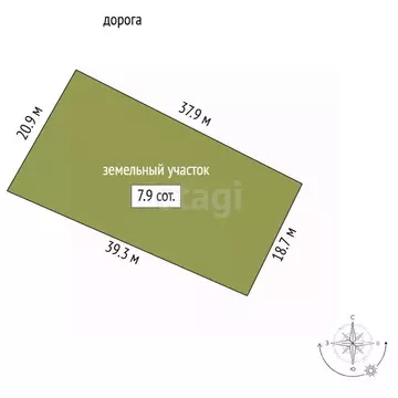 Участок в Костромская область, Кострома Вологодская ул. (7.88 сот.)