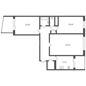 3-комнатная квартира: Воскресенск, микрорайон Новлянский, улица ...