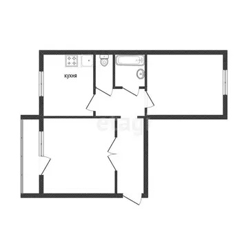 2-комнатная квартира: Златоуст, улица имени Н.П. Полетаева, 25 (52 м)