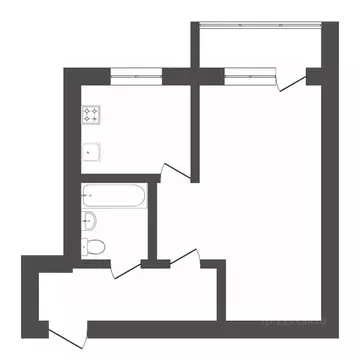1-к кв. Тюменская область, Тюмень ул. Максима Горького, 29 (31.4 м)