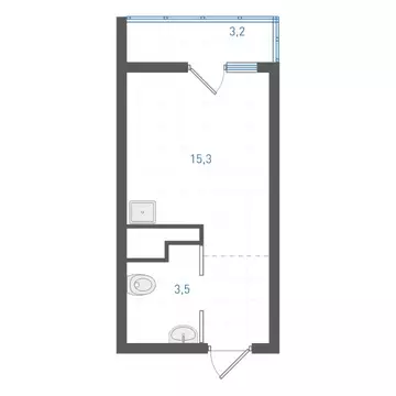 Квартира-студия: Екатеринбург, микрорайон Академический, 4-й квартал ...