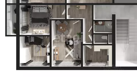 3-к кв. Москва Новоясеневский просп., 14К2 (49.6 м)