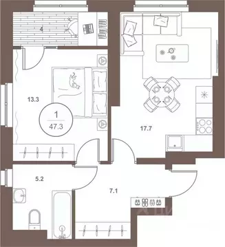 1-к кв. Пензенская область, Пенза Арбеково жилрайон, Дальнее Арбеково ...