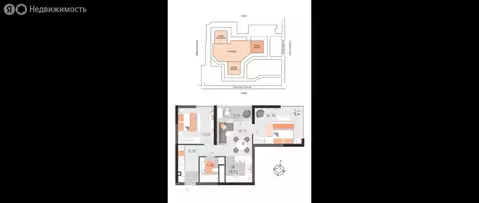 2-комнатная квартира: Евпатория, проспект Ленина, 60 (66.51 м)
