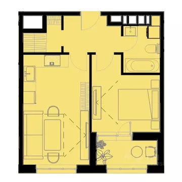 1-к кв. Приморский край, Уссурийск Кленовый парк жилой комплекс (43.3 ...