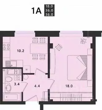 1-к кв. Псковская область, Псковский район, Завеличенская волость, д. ...