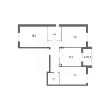 3-к кв. Калининградская область, Гурьевск ул. Имени Романа Руденко, ...