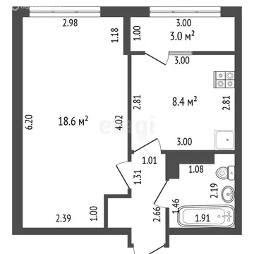 1-комнатная квартира: Севастополь, Лабораторное шоссе, 33к2 (33.7 м)