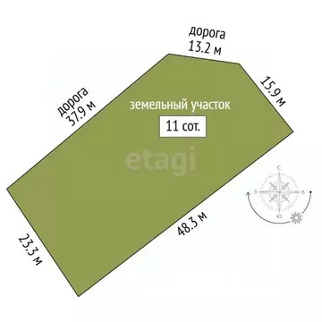 Участок в Пермский край, Пермский муниципальный округ, д. Заполье ул. ...