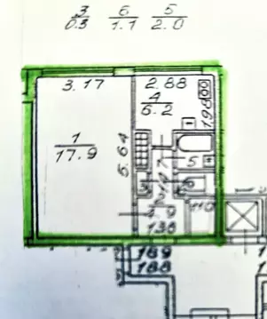 1-к кв. Санкт-Петербург ул. Маршала Захарова, 17К2 (32.4 м)