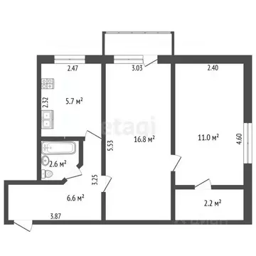 2-к кв. Ростовская область, Азов Азовский район, Петровский бул., 49 ...
