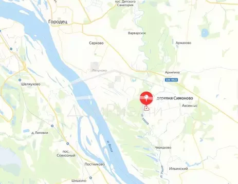 Участок в Нижегородская область, Городецкий муниципальный округ, д. ...