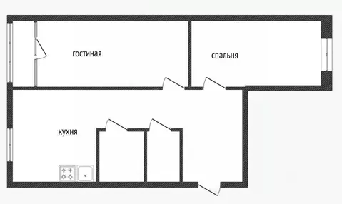 2-к кв. Костромская область, Кострома ул. Сутырина, 14 (51.0 м)