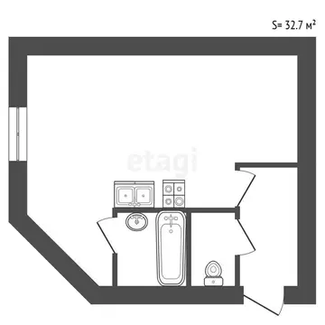 1-комнатная квартира: Санкт-Петербург, переулок Ульяны Громовой, 6 ...