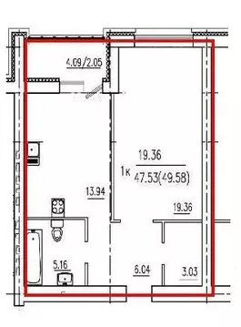 1-комнатная квартира: Самара, жилой комплекс Эстетика (50 м)
