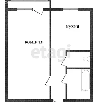 1-комнатная квартира: Златоуст, проспект имени Ю.А. Гагарина, 1-я ...