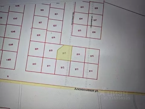 Участок в Волгоградская область, Волгоград пер. Никелевый (7.81 сот.)