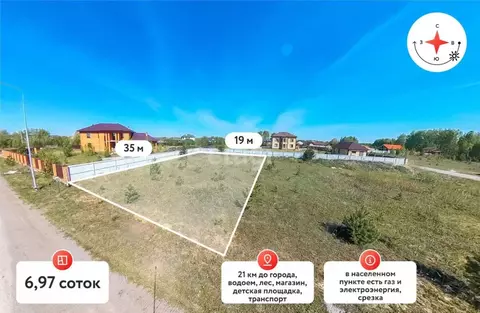 Участок в Тюменская область, Тюменский район, Новокаменский кп  (7.0 ...