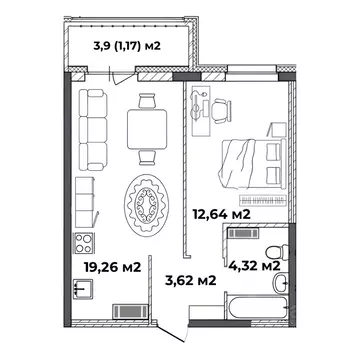 1-к кв. Ярославская область, Ярославль ул. Старая Костромская, 4 ...