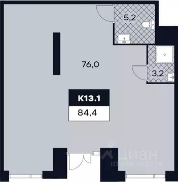 Торговая площадь в Москва Лодочная ул., 27К2 (84 м)